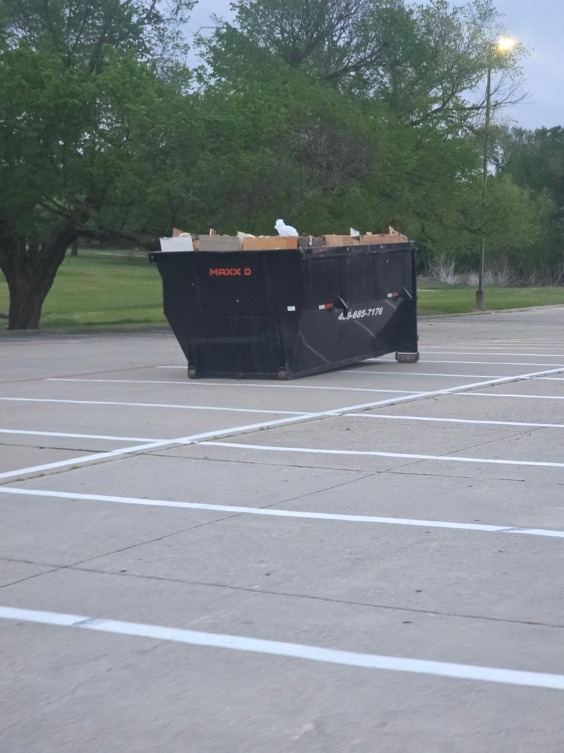 Black 20 Yard Dumpster available for rent in Dallas, TX | RentThis