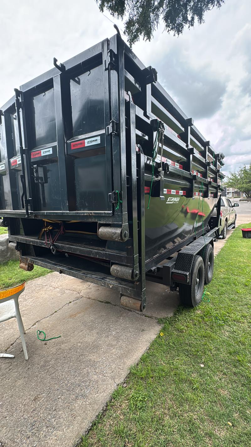 Black 15 Yard Dumpster available for rent in Lawton, OK | RentThis