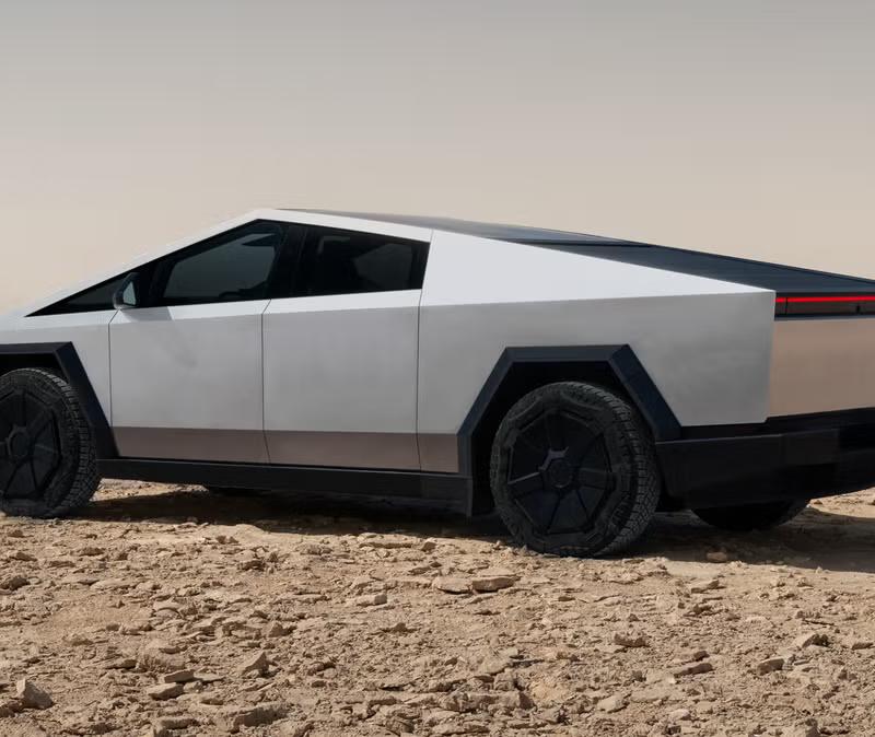 2025 Silver Tesla Cybertruck available for rent in Taunton, MA | RentThis