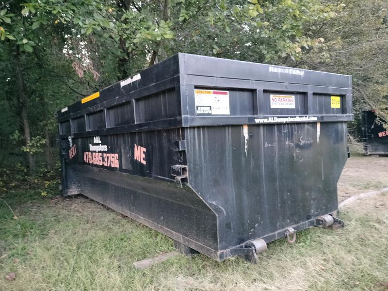 Black 20 Yard Dumpster available for rent in Rogers, AR | RentThis