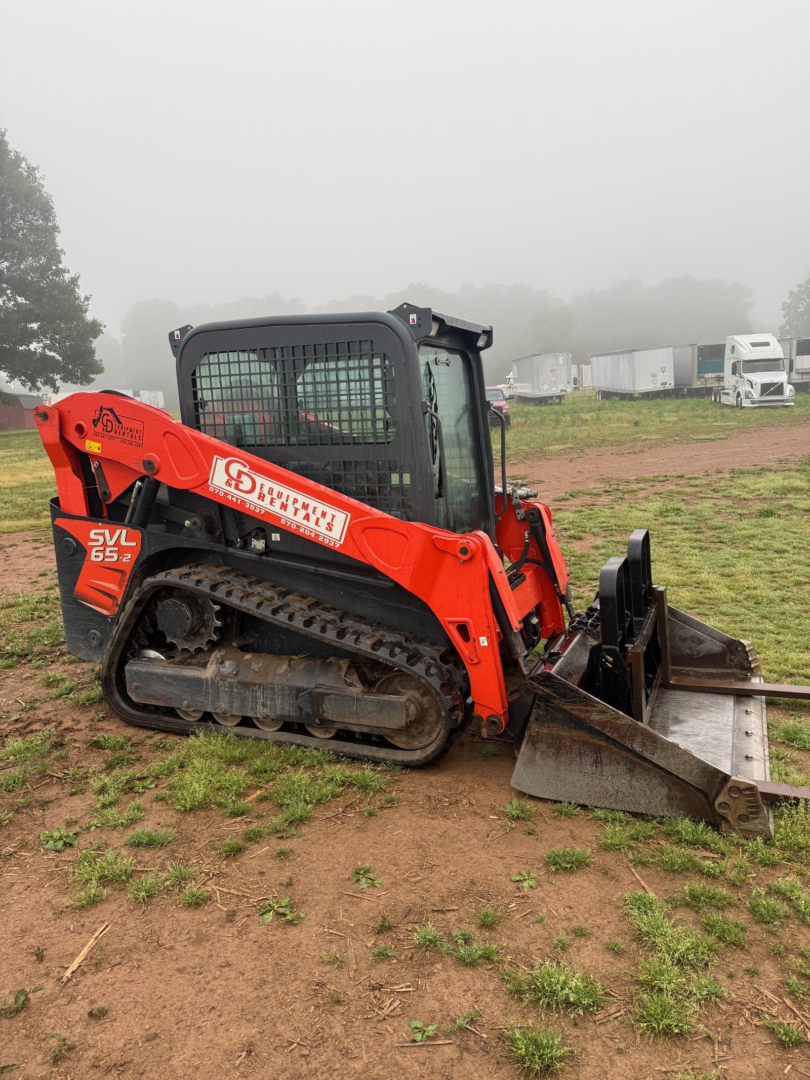 2022 Orange Kubota SVL65-2 available for rent in Bloomsburg, PA | RentThis