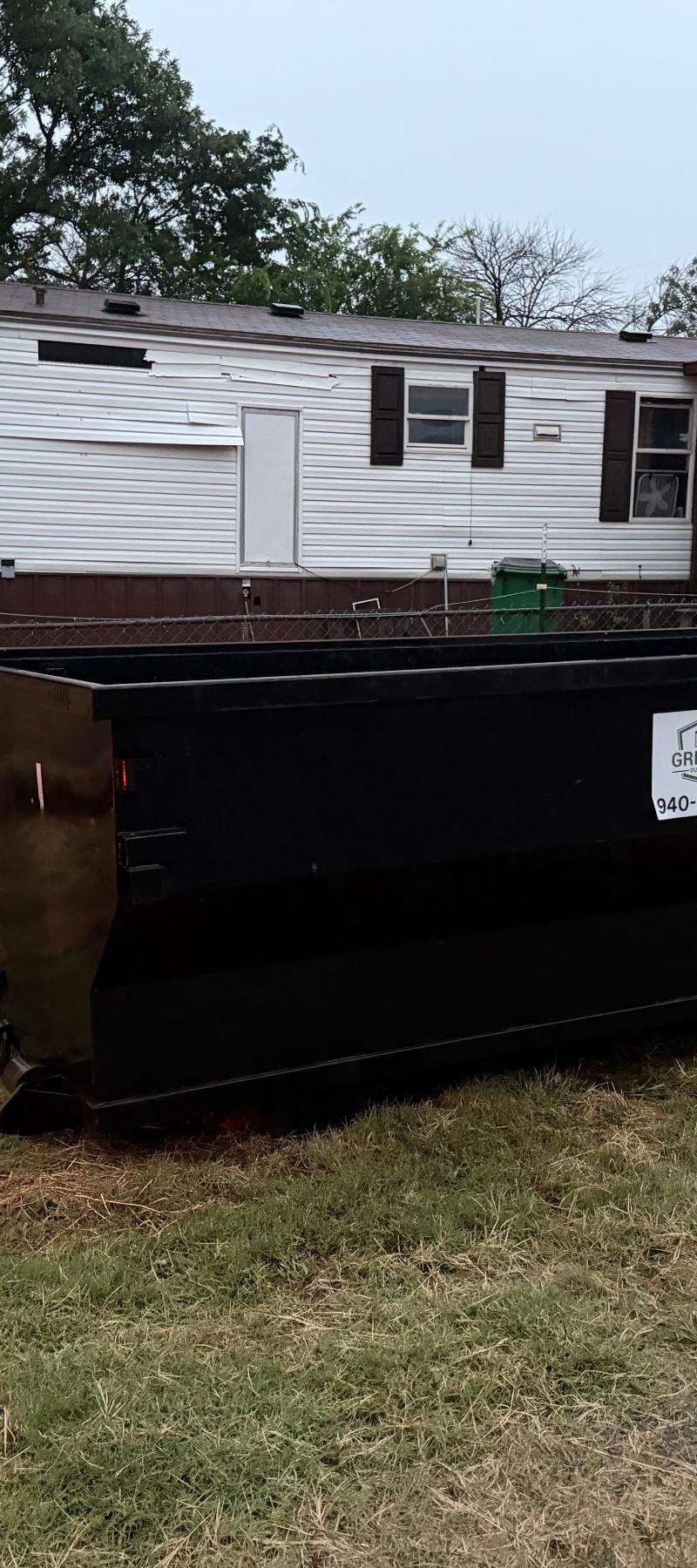 Black 15 Yard Dumpster available for rent in Wichita Falls, TX | RentThis
