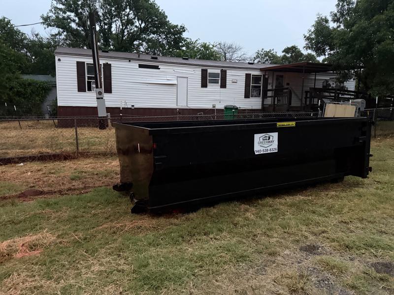 Black 15 Yard Dumpster available for rent in Wichita Falls, TX | RentThis