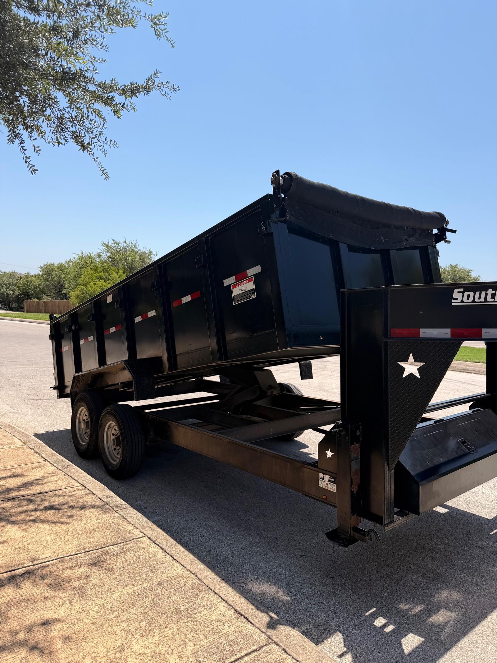 2021 Black Dump Trailer available for rent in San Antonio, TX | RentThis