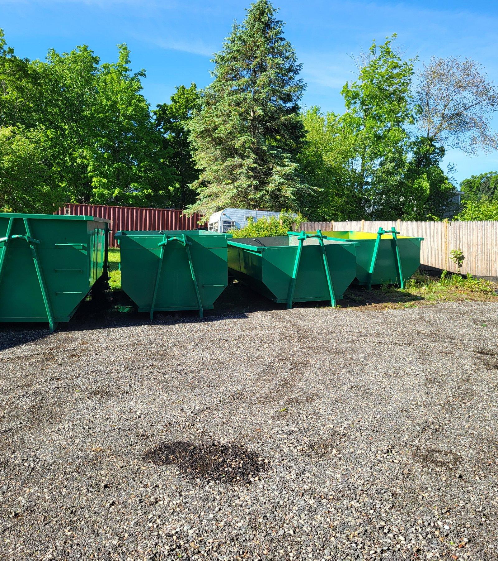 Green 25 yard dumpster  available for rent | RentThis