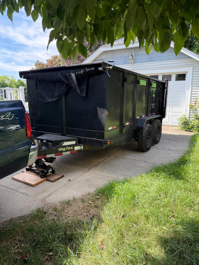 2017 Black Dump Trailer available for rent in Providence, RI | RentThis
