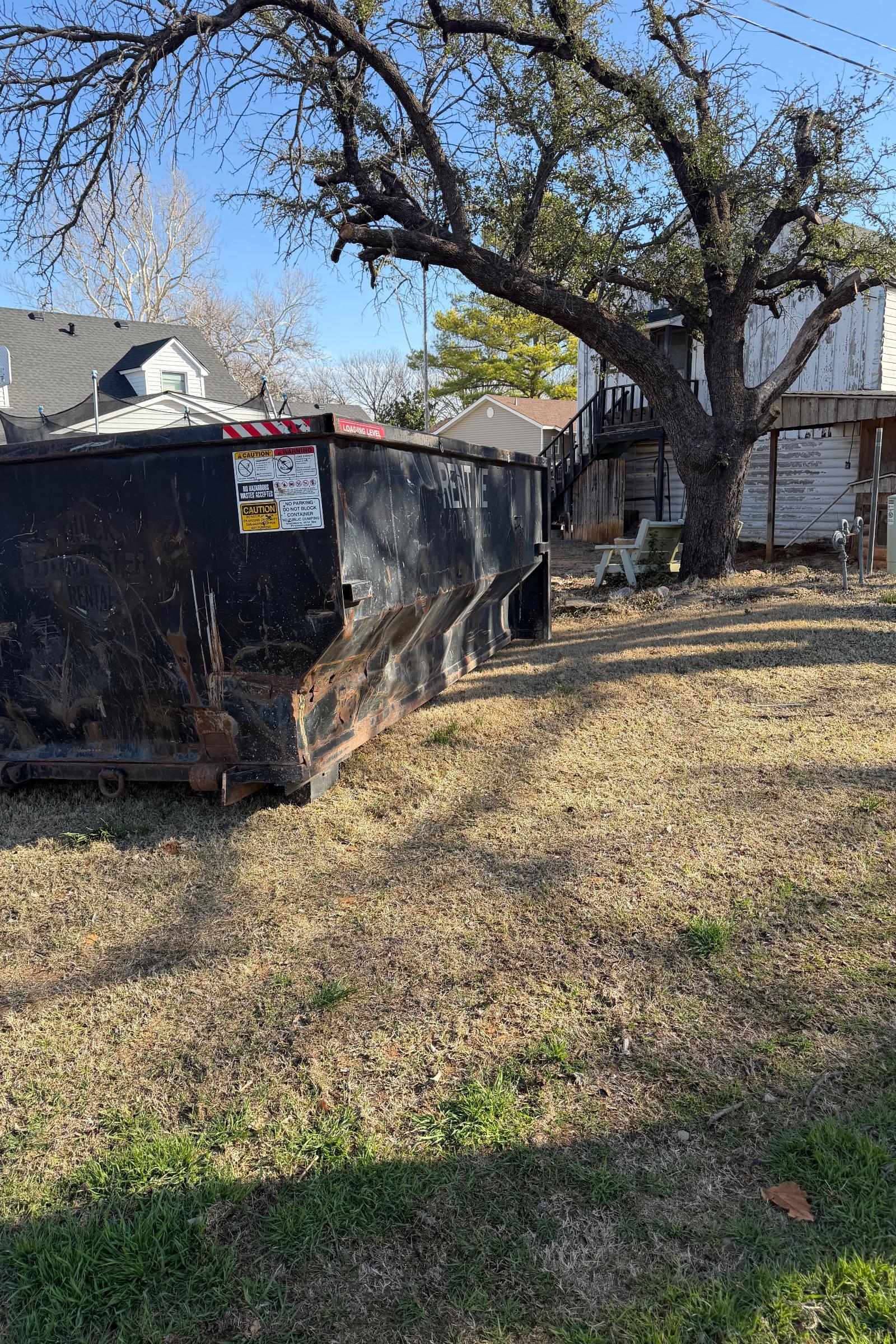 Black 20 Yard Dumpster available for rent | RentThis