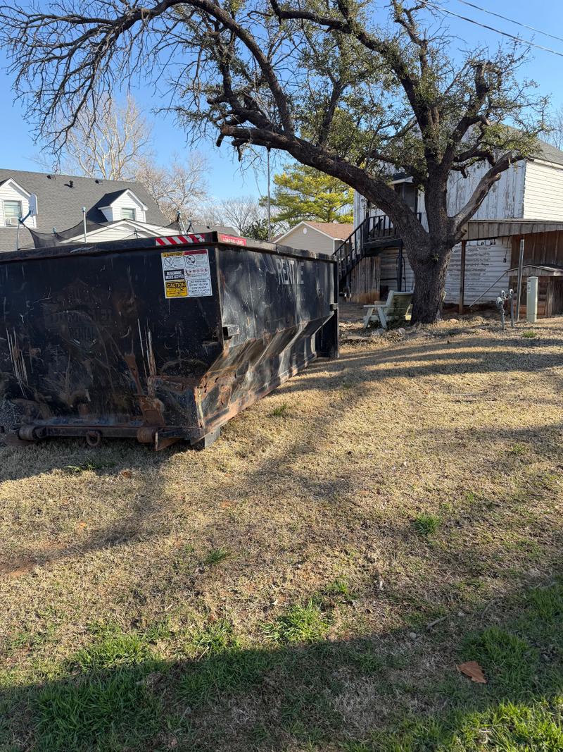 Black 20 Yard Dumpster available for rent in Wichita Falls, TX | RentThis