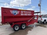 Red 17 yard dumpster available for rent in Corpus Christi, TX | RentThis - photo 2