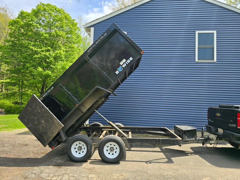 2025 Black 6x12 High Side Dump Trailer available for rent in Westfield, MA | RentThis