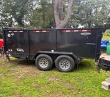 2022 Black Dump Trailer available for rent in Dix Hills, NY | RentThis - photo 1