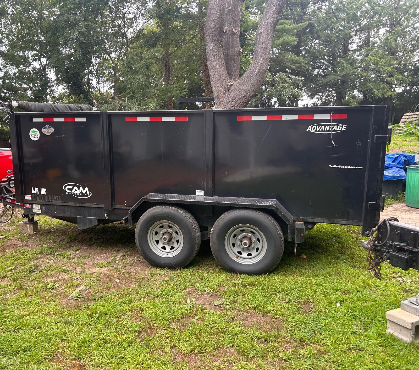 2022 Black Dump Trailer available for rent in Dix Hills, NY | RentThis