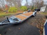 Silver Tilt deck equipment trailer available for rent in Westfield, MA | RentThis - photo 1