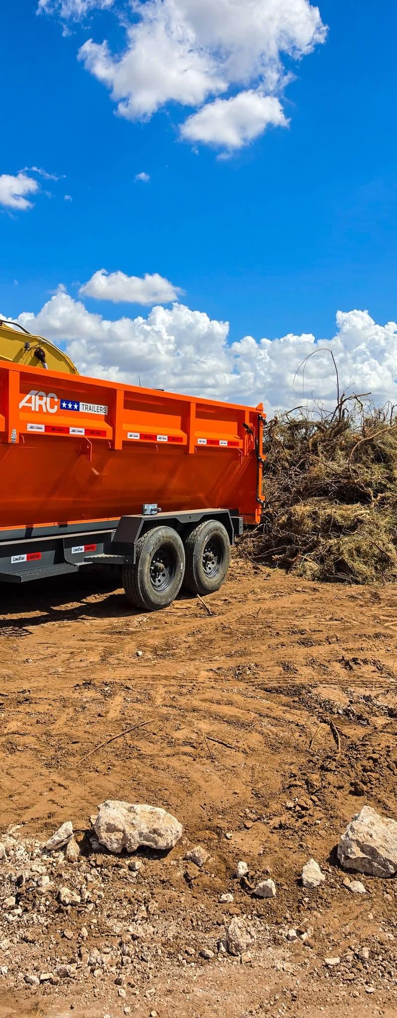 Orange 15 Yard Dumpster available for rent in Odessa, TX | RentThis