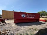 Red 25 yard Dumpster  available for rent in Corpus Christi, TX | RentThis - photo 2