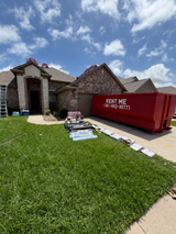 Red 25 yard Dumpster  available for rent in Corpus Christi, TX | RentThis - photo 3
