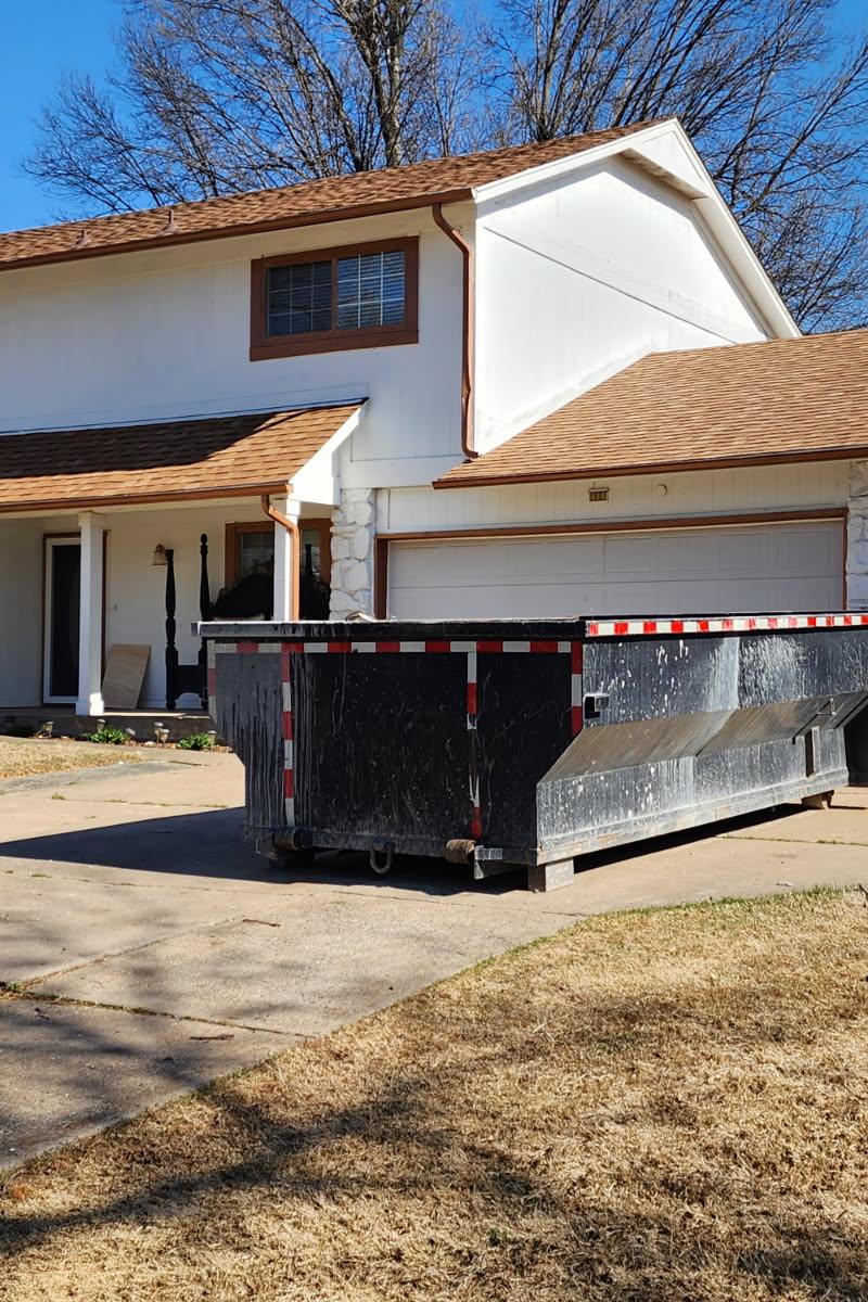 Black 15 Yard Dumpster available for rent in Tulsa, OK | RentThis