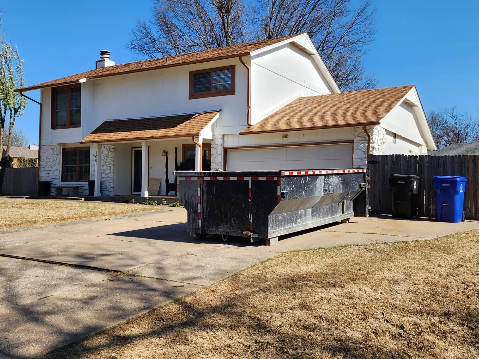 Black 15 Yard Dumpster available for rent in Tulsa, OK | RentThis