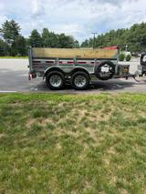 Silver 6’x10’ 10k Dump Trailer  available for rent in Concord, NH | RentThis - photo 1