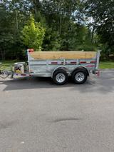 Silver 6’x10’ 10k Dump Trailer  available for rent in Concord, NH | RentThis - photo 2